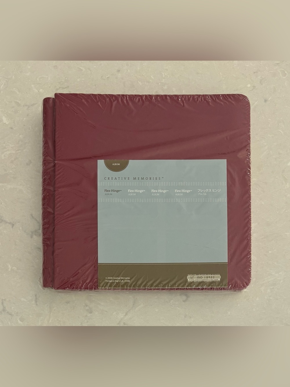 Creative Memories 8X8 Flex-Hinge Ruby Red Coverset